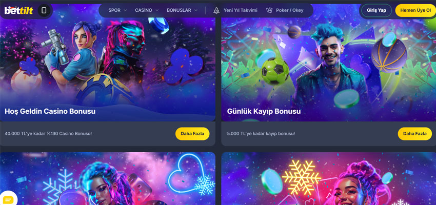 Bettilt bonus kampanya ekranı örneği